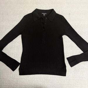 ATHLETA Sweet Bay Henley Sweater Black